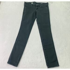 Volcom Juniors Womens Sz 9 Black Gray Stretch Skinny 30" Inseam Denim Jeans